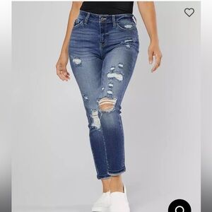 Kancan curvy mid rise jeans